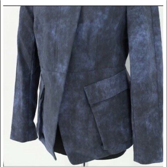 DKNY Collarless Patch Flap Pocket Blazer - Picture 4 of 5